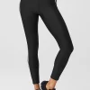 Airlift High-Waist 7/8 Car Club Legging - Black/White
