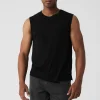 Sports Club Palms Muscle Tank - Black/Dark Grey