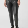 Foil Airlift High-Waist Elongated Legging - Black Foil