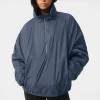 Latitude Light Weight 1/2 Zip Pullover Jacket - Bluestone