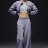 Polar Fleece High-Waist Snowdrift Wide Leg Pant - Fog