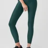 7/8 High-Waist Airlift Legging - Midnight Green