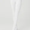 High-Waist Goddess Legging - White/White