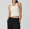 Goddess Ribbed Go-To Tank - Ivory