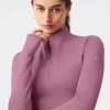 Airlift Winter Warm 1/4 Zip Long Sleeve - Soft Mulberry
