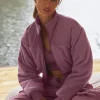Polar Fleece Cropped Wintry Mix Jacket - Soft Mulberry