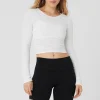 Gather Long Sleeve - White