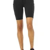 9&quot; High-Waist Checkpoint Biker Short - Black