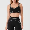 Airbrush Heart Throb Bra - Black/White
