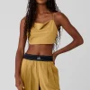 Cropped Megastar Tank - Golden Olive Branch