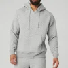 Quilted Stadium Hoodie - Athletic Heather Grey