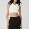 Seamless Delight High Neck Bra - White