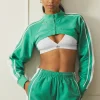 Racetrack Shrug - Lettuce/White