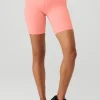 7&quot; High-Waist Biker Short - Strawberry Lemonade