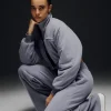 Polar Fleece Cropped Wintry Mix Jacket - Fog