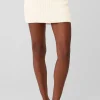 Cable Knit Winter Bliss Mini Skirt - Ivory