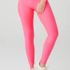 High-Waist Airlift Legging - Fluorescent Pink Coral