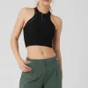 Seamless Open Air Racerback Tank - Black