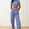 International Wide Leg City Pant - Infinity Blue