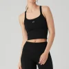 Seamless Ribbed Favorite Bra Tank - Black