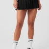 Varsity Tennis Skirt - Black