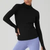 Alosoft Ribbed Frontrunner Long Sleeve - Black