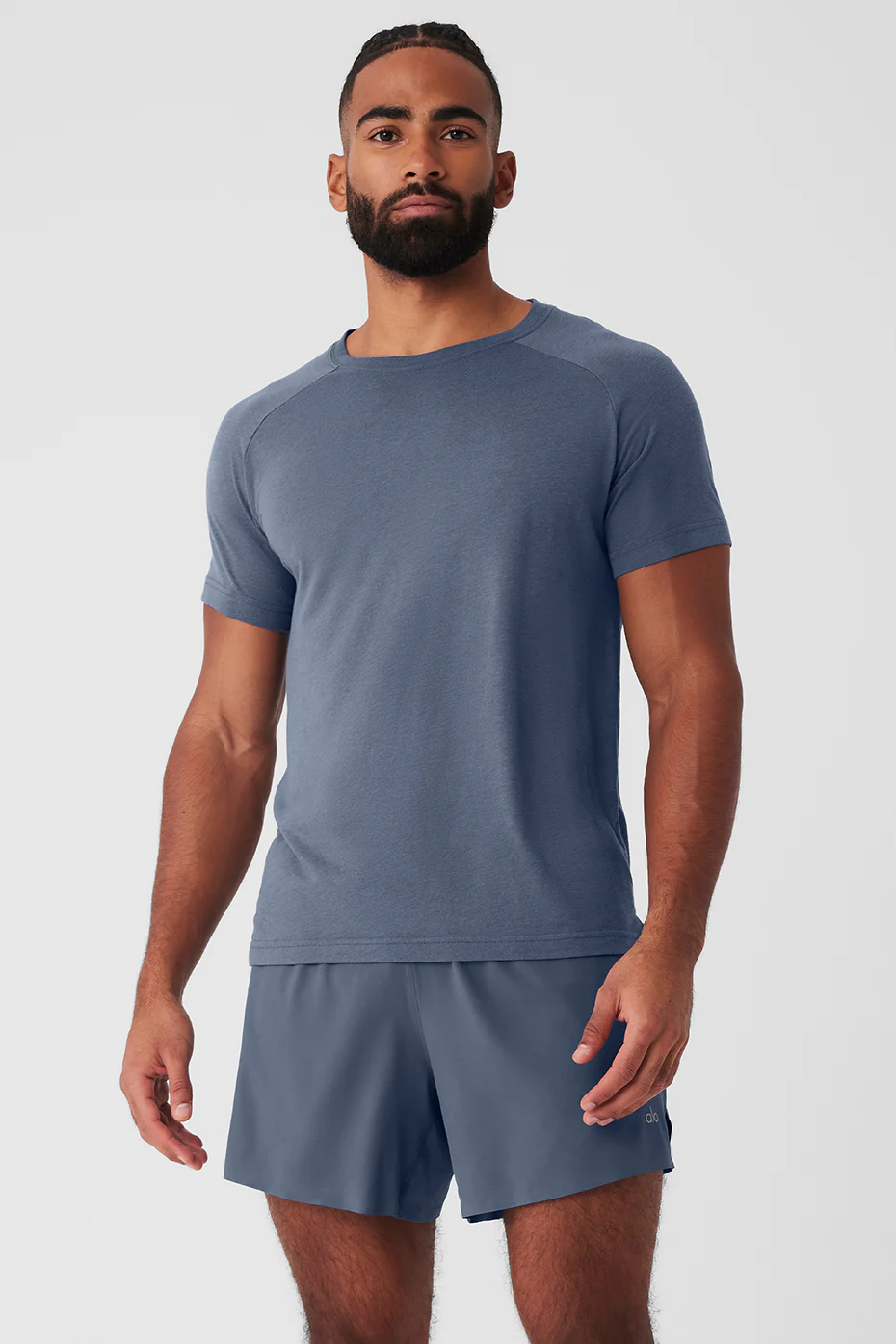 The Triumph Crew Neck Tee - Bluestone