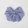 Bead It Oversized Scrunchie - Lilac Blue