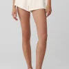 Waffle High-Waist Weekend Escape Short - Ivory