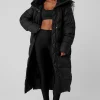 Gold Rush Puffer Trench - Black