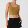 Ribbed Wellness Tank - Golden Olive Branch