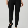 Airlift High-Waist Leopard Debossed Legging - Black