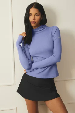 Alosoft Ribbed Frontrunner Long Sleeve - Infinity Blue