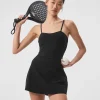 Alosoft Courtside Tennis Dress - Black