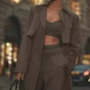 Formation Trench Coat - Olive Tree