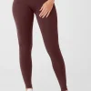 High-Waist Airlift Legging - Cherry Cola