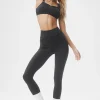 Pinstripe Jacquard Extreme High-Waist Legging - Anthracite/Black