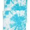 Tie-Dye Grounded No-Slip Towel - Bright Aqua Tie Dye