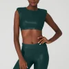 Super Shine Flash Bra - Midnight Green