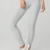 High-Waist Alosoft Lounge Legging - Athletic Heather Grey