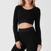 Seamless Luxe Terry Cuddle Coverup - Black