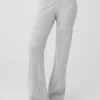 Cashmere High-Waist Plush Waffle Pant - Athletic Heather Grey