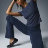 Airbrush High-Waist 7/8 Bootcut Legging - Navy