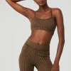Jacquard Glenplaid Gratitude Bra - Cinnamon Brown/Black