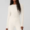 Ribbed Sea Coast Long Sleeve - Ivory