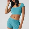 Terry Beachside Short Sleeve - Blue Splash