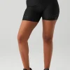 5&quot; Airlift High-Waist Laser Cut Speedy Short - Black
