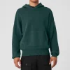 Scholar Hooded Sweater - Midnight Green