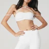 Airbrush Electric Off The Shoulder Bra - White