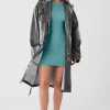 Metallic Break Line Trench - Silver Metallic